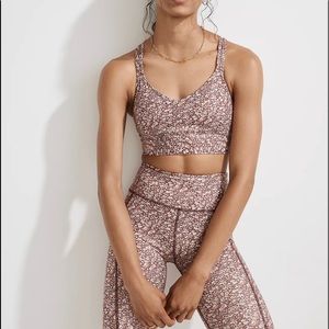 NWT Madewell Flex Strappy Sports Bra in Cottage Garden